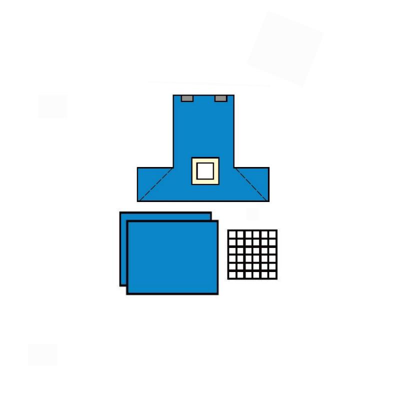 Комплект покриттів операційних для гінекологічних операцій №10 стерильний, одноразового використання ,ТМ «АХІЛЛ»